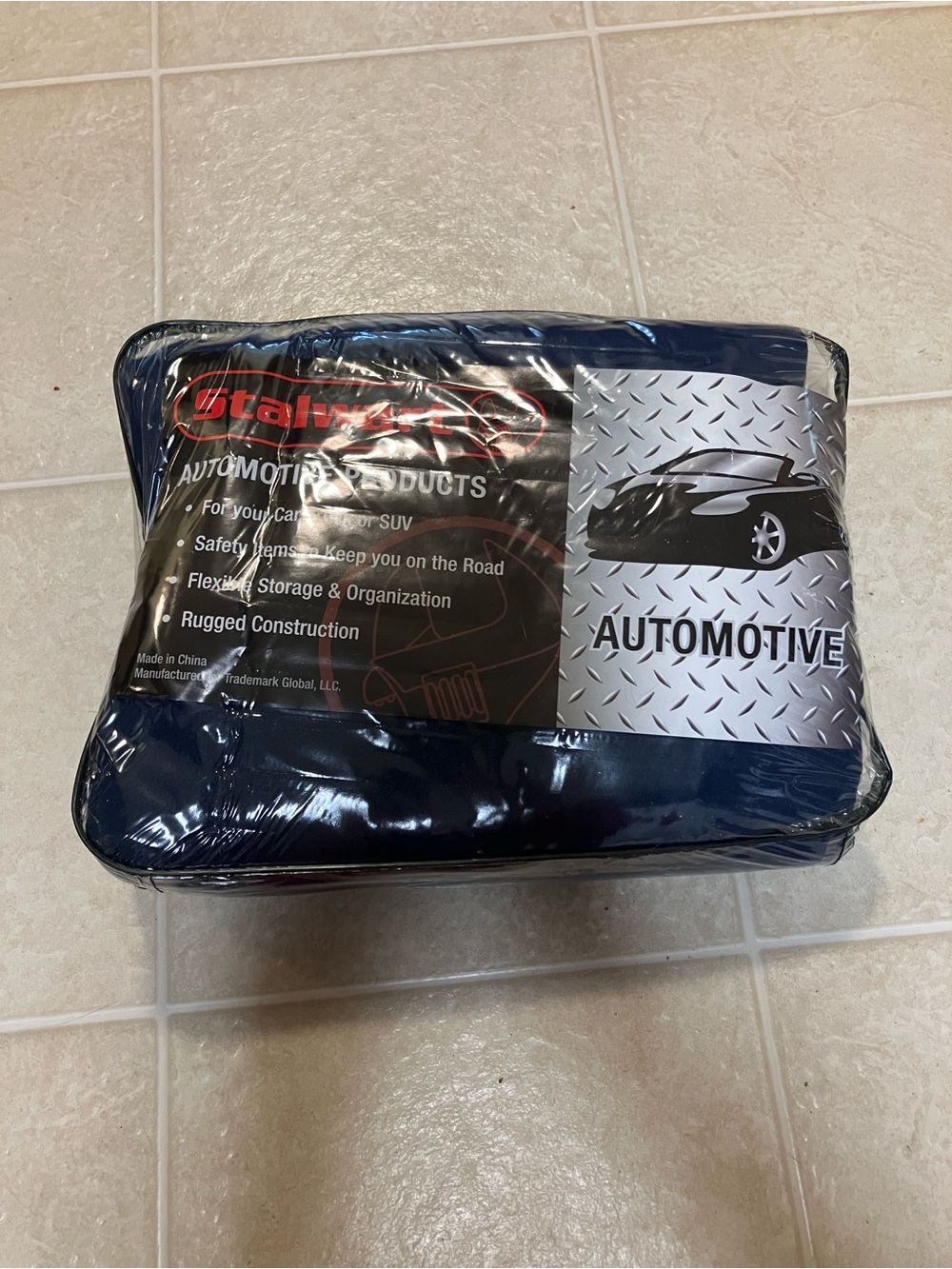 Automotive Navy Heated Throw Blanket